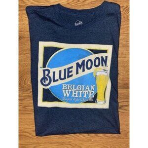 Blue Moon Belgian White Beer Mens Graphic Shirt Size XL